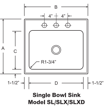 Single Bowl Sinks