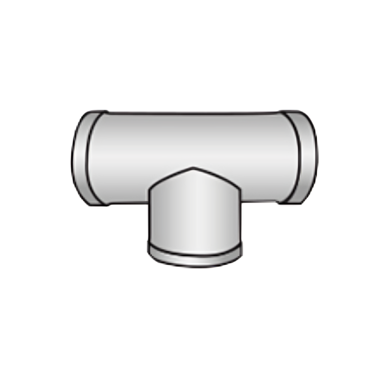 Ductwork and Venting - PVC Tee used in manifold exhaust systems.